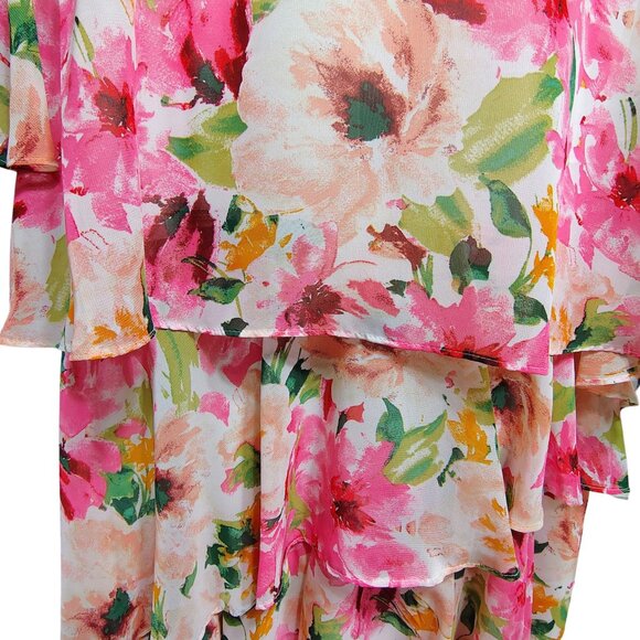 Jessica Howard Tiered Floral Dress 3X NWT - Picture 8 of 10